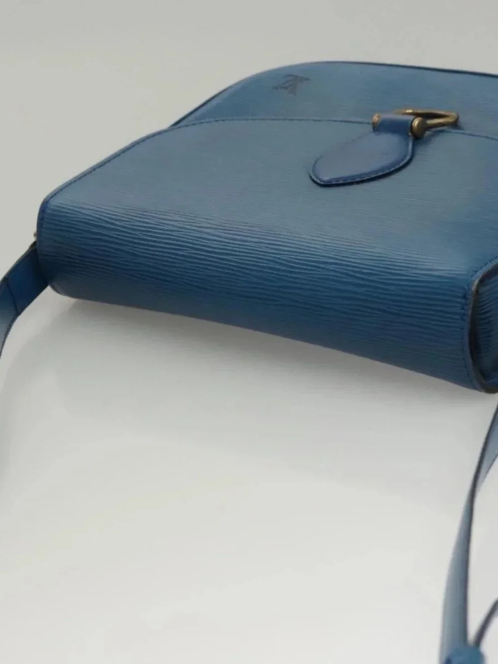 LOUIS VUITTON Epi Saint Cloud GM Shoulder Bag Toledo Blue M52195 LV Auth 117532